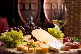 wine and cheese board